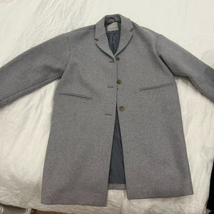 Everlane gray cocoon coat sz 2